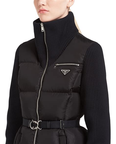 Prada puffer jacket women's